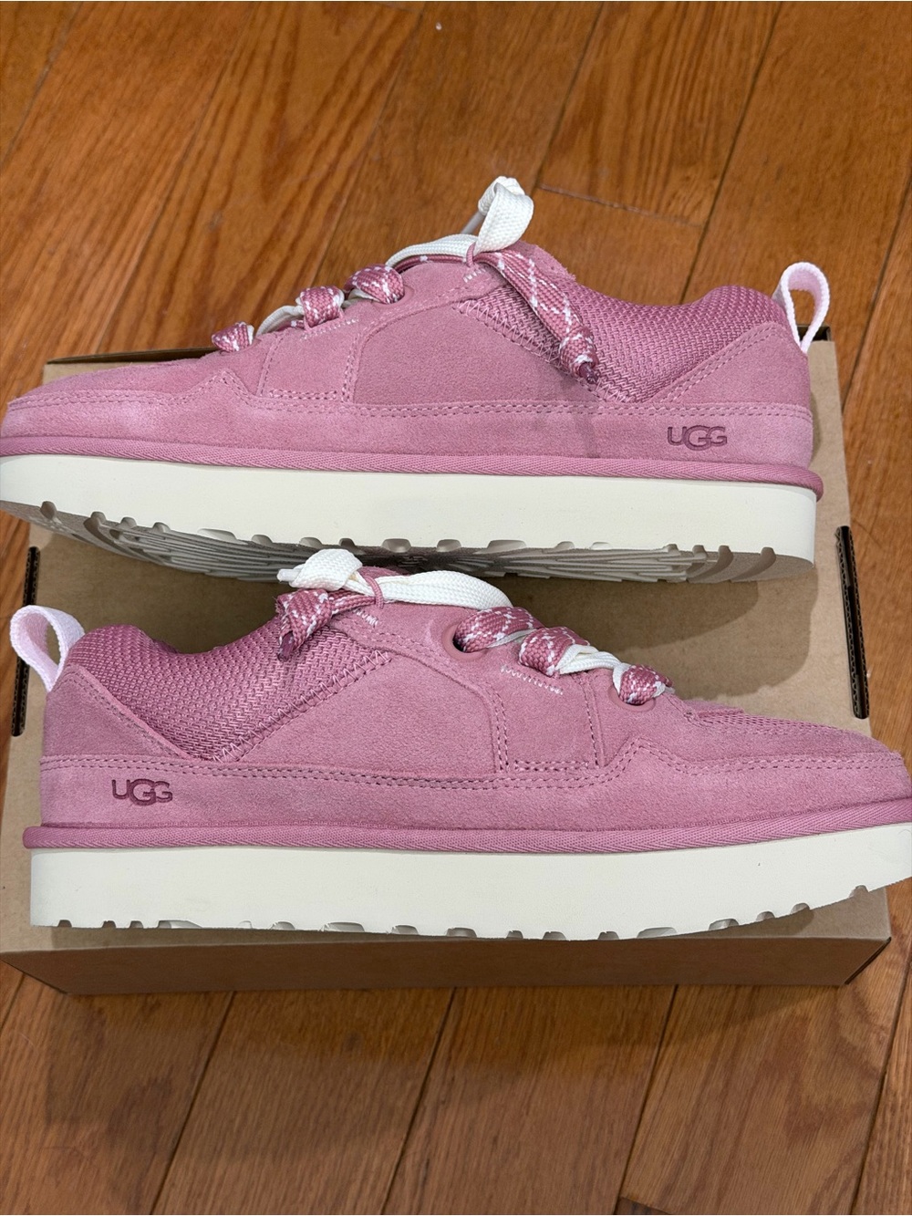 UGG Lowmel Chunky Sneaker Dusty Orchid Pink Suede Size 9
